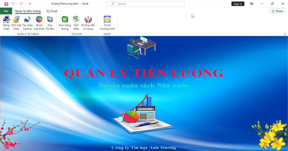 Cài đặt và sử dụng phần mềm Quản lý tiền lương các trường học